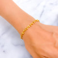 Luminous Brilliant 22K Gold Bracelet