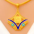 Versatile Upscale 21k Gold Allah Pendant