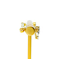 Charming Priceless 18K Gold + Diamond Baby Earrings