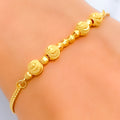 Decorative Trendy 22K Gold Bracelet