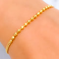 Sleek Jazzy 22K Gold Bracelet