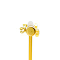 Majestic Triangle 18K Gold + Diamond Baby Earrings