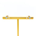 Captivating Floral 18K Gold + Diamond Baby Earrings