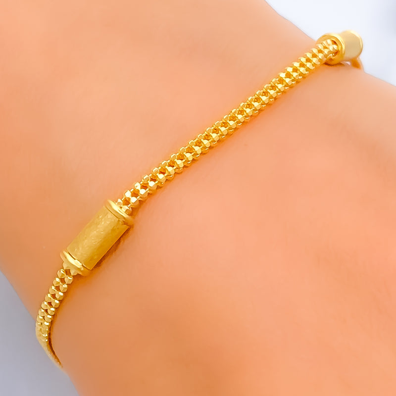 Classic Shimmering 22K Gold Bracelet