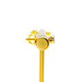 Captivating Floral 18K Gold + Diamond Baby Earrings