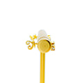 Delicate Alluring 18K Gold + Diamond Baby Earrings