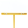 Impressive Sleek 18K Gold + Diamond Baby Earrings