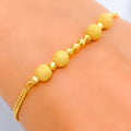 Precious Adorned 22K Gold Bracelet