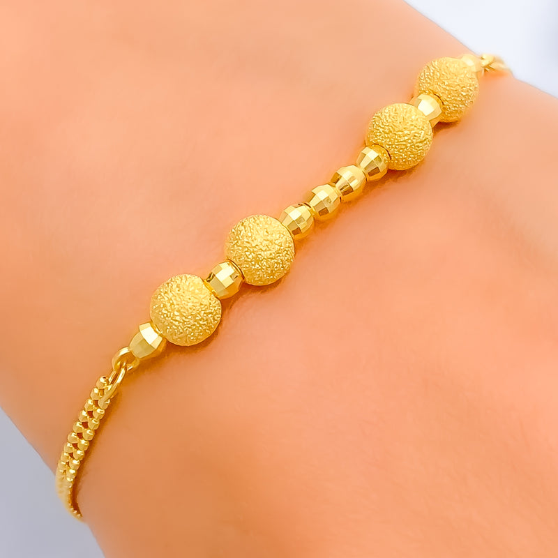 Precious Adorned 22K Gold Bracelet