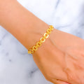 Regal Gleaming 22K Gold Bracelet