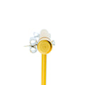 Impressive Sleek 18K Gold + Diamond Baby Earrings