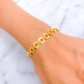 Regal Gleaming 22K Gold Bracelet