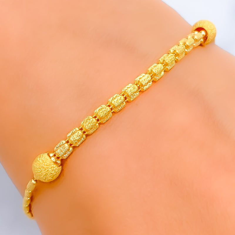 Classic Dazzling 22K Gold Bracelet