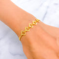 Opulent Gleaming 22K Gold Bracelet