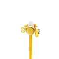Trendy Loop 18K Gold + Diamond Baby Earrings