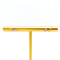 Brilliant Lustrous 18K Gold + Diamond Baby Earrings