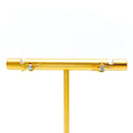 Edgy Sculptural 18K Gold + Diamond Baby Earrings
