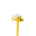 Shimmering Graceful 18K Gold + Diamond Baby Earrings