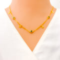 Impressive Sleek Star Charmed 21k Gold Necklace 