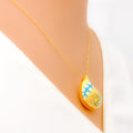 Timeless Beautiful 21k Gold Drop Necklace