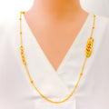 Everyday Graceful 21k Gold Interlinked Long Necklace 