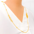 Everyday Graceful 21k Gold Interlinked Long Necklace 