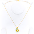 Timeless Beautiful 21k Gold Drop Necklace