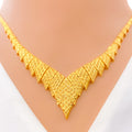 modern-mesh-22k-gold-necklace-set