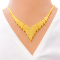 modern-mesh-22k-gold-necklace-set
