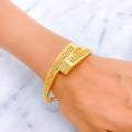 refined-charming-22k-gold-honeycomb-bangle-bracelet