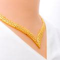 upscale-netted-22k-gold-necklace-set