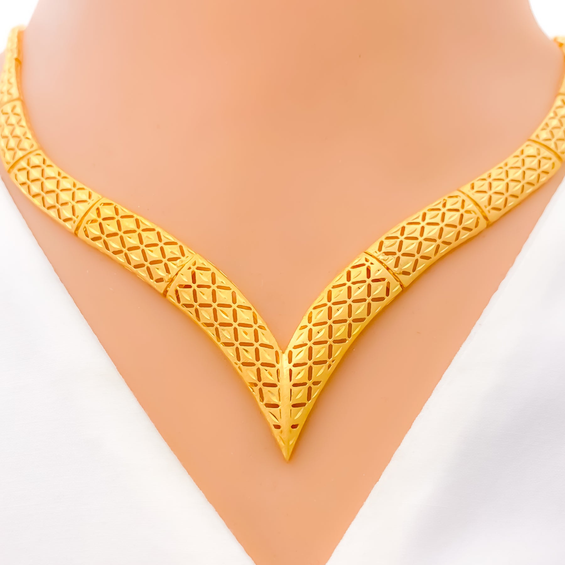 22K Gold Necklace Set (43.35G) - Queen of Hearts Jewelry