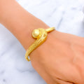 captivating-floral-cutwork-22k-gold-ball-bangle-bracelet