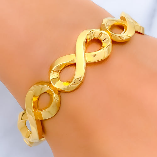 ornate-infinity-loop-22k-gold-bangle-bracelet