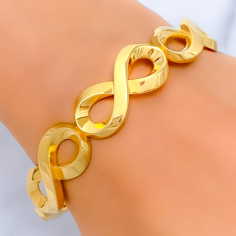 ornate-infinity-loop-22k-gold-bangle-bracelet