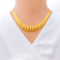 sophisticated-mesh-22k-gold-necklace-set