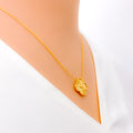 medium-single-clover-22k-gold-necklace