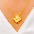 large-single-clover-22k-gold-necklace