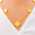 exclusive-five-clover-22k-gold-necklace