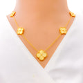 exclusive-five-clover-22k-gold-necklace