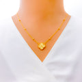 medium-fancy-clover-22k-gold-necklace