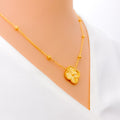 medium-fancy-clover-22k-gold-necklace