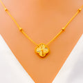 small-fancy-clover-22k-gold-necklace