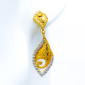 delightful-chic-22k-gold-cz-hanging-earrings