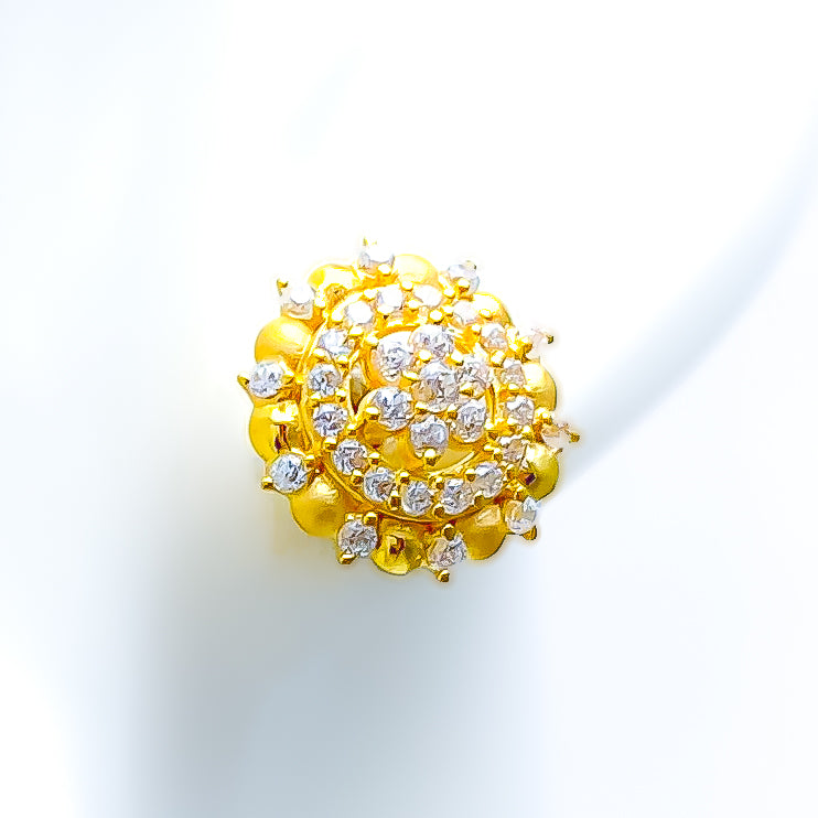 graceful-trendy-22k-gold-cz-top-earrings