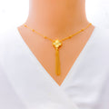 medium-clover-tassel-22k-gold-necklace