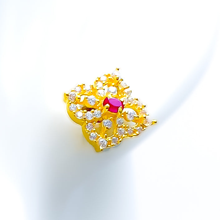 luminous-stately-22k-gold-cz-top-earrings