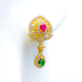 adorned-versatile-22k-gold-cz-hanging-earrings