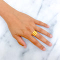 Radiant Reflective 22k Gold Iconic Ring