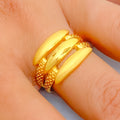 Radiant Reflective 22k Gold Iconic Ring